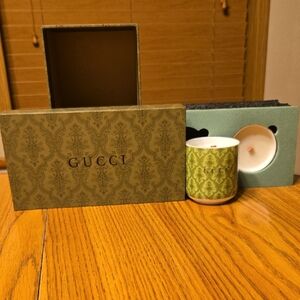 Gucci Olive Green Damask Candles